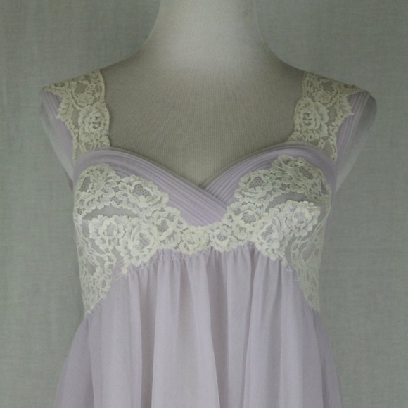 De Perrier Paris Vintage 50's Negligee Nightgown - Picture 6 of 8